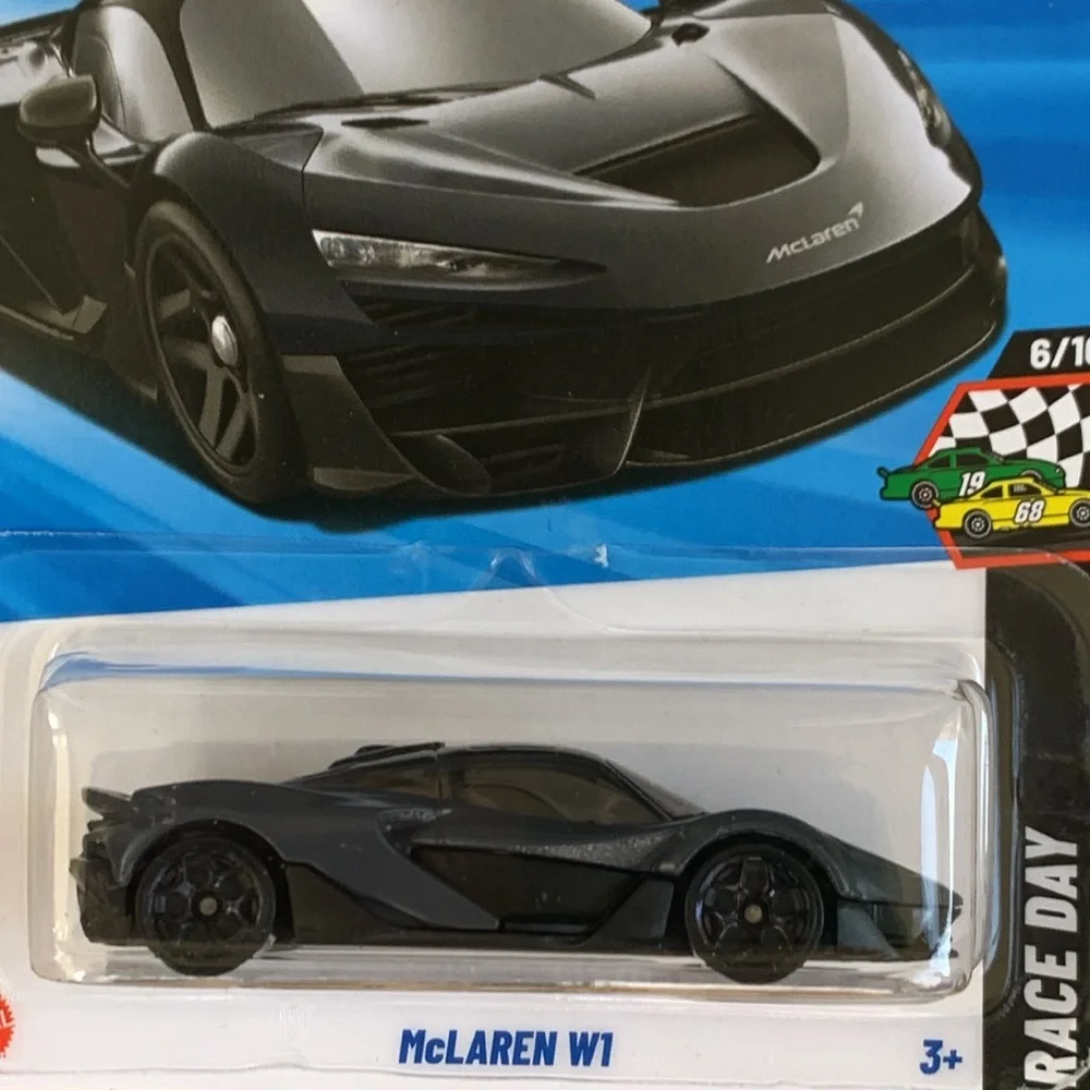 Hot Wheels Black McLaren W1 Toy Car Race Day Mattel HotWheels Racing New 2025